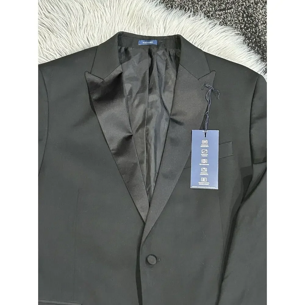 Stafford‎ Coolmax Mens Stretch Fabric Classic Fit Suit Jacket 44R (MSRP $210)